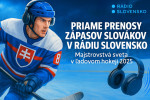 Naši chlapci na ľade, vy pri rádiu: Všetky zápasy MS 2025 naživo v Rádiu Slovensko! Naši chlapci na ľade, vy pri rádiu: Všetky zápasy MS 2025 naživo v Rádiu Slovensko!
