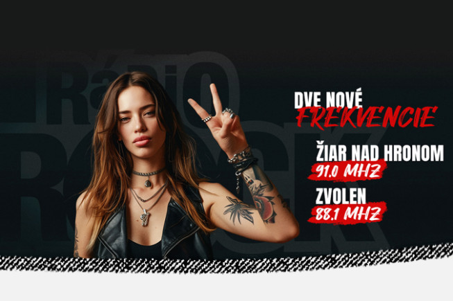 Rádio Rock rozširuje pokrytie na strednom Slovensku